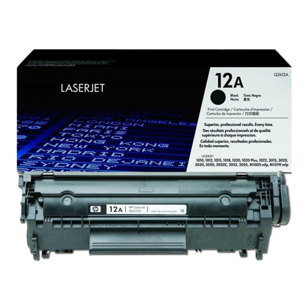 Cartouche HP 12A noir toner LaserJet - Q2612A