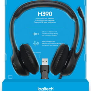 Casque USB avec microphone H390 - Noir