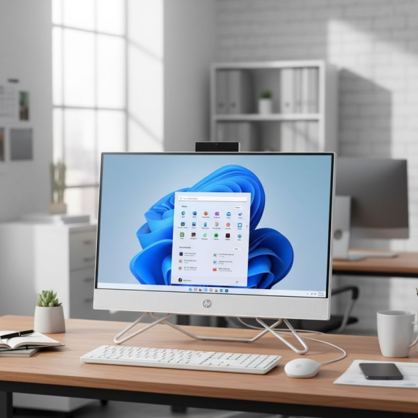 ORDINATEUR DE BUREAU HP ALL IN ONE CORE I3 8GB 512 GO SSD ECRAN 24 POUCES